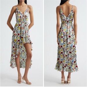 Alice + Olivia Floral High Low Dress